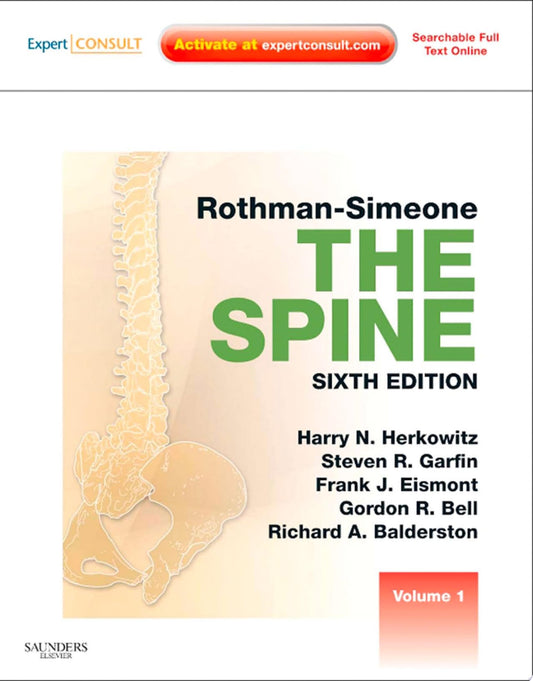 Rothman Simeone The Spine: Expert Consult, 6th Edition (ORIGINAL PDF from Publisher)